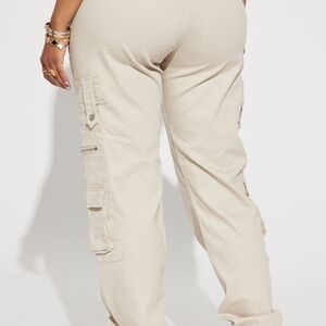 Women's Beige Cargo Pants